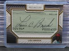 Lou Brock Baseball Cards 2023 Topps Definitive Cut Signatures Collection Prices