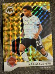 Karim Adeyemi [Reactive Gold] Soccer Cards 2021 Panini Mosaic Road to FIFA World Cup Prices
