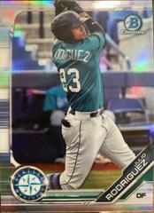 Julio Rodriguez [Refractor] Baseball Cards 2019 Bowman Draft Chrome Prices