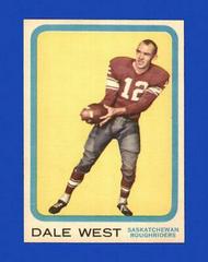 Dale West #61 Football Cards 1963 Topps CFL Prices