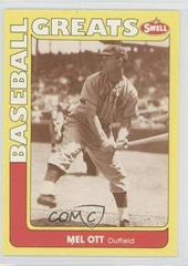 Mel Ott #144 Baseball Cards 1991 Swell Greats Prices