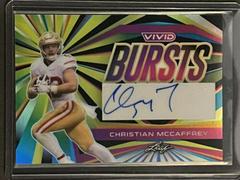 Christian McCaffrey #VB-CM1 Football Cards 2023 Leaf Vivid Autographs Bursts Prices