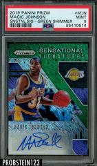 Magic Johnson [Green Shimmer] #SS-MJN Basketball Cards 2019 Panini Prizm Sensational Signatures Prices