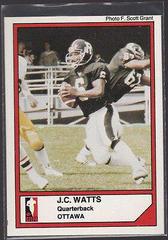 J.C. Watts Football Cards 1984 Jogo CFL Prices