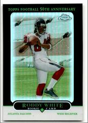 Roddy White [Black Refractor] #196 Football Cards 2005 Topps Chrome Prices