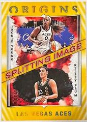 Kelsey Plum, Jackie Young [Gold] #8 Basketball Cards 2023 Panini Origins WNBA Splitting Image Prices