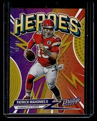Patrick Mahomes II [Purple] #H-1 Football Cards 2023 Panini Prestige Heroes Prices