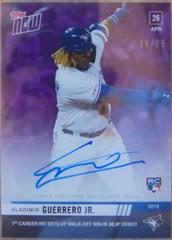 Vladimir Guerrero Jr. [Autograph Purple] #137C Baseball Cards 2019 Topps Now Prices