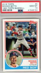 Mookie Betts [Red] #4 Baseball Cards 2018 Topps 1983 Baseball Prices