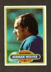 Herman Weaver #379 Football Cards 1980 Topps Prices