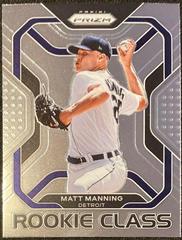 Matt Manning #RC-8 Baseball Cards 2022 Panini Prizm Rookie Class Prices