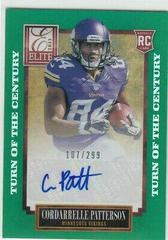 Cordarrelle Patterson [Turn of the Century Autograph] Football Cards 2013 Panini Elite Prices