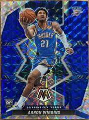 Aaron Wiggins [Blue] #237 Basketball Cards 2021 Panini Mosaic Prices