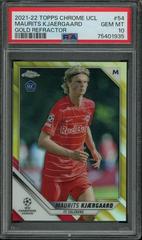 Maurits Kjaergaard [Gold Refractor] Soccer Cards 2021 Topps Chrome UEFA Champions League Prices