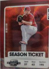 Aaron Nola [Optic Red Wave] #93 Baseball Cards 2021 Panini Contenders Prices
