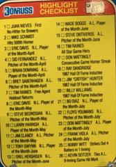 Checklist 1-56 #56 Baseball Cards 1987 Donruss Highlights Prices