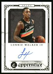 Lonnie Walker IV [Gold] #APR-LWA Basketball Cards 2020 Panini Chronicles Apprentice Signatures Prices