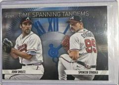 Spencer Strider, John Smoltz [Blue] #TS-19 Baseball Cards 2023 Topps Update Time Spanning Tandems Prices