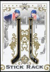 Jari Kurri, Glenn Anderson [Platinum] #SR2-12 Hockey Cards 2021 Leaf Lumber Stick Rack 2 Prices