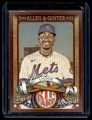 Francisco Lindor #RC-FL Baseball Cards 2023 Topps Allen & Ginter Rip Cards Prices