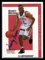 Randy Brown #10 Basketball Cards 1991 Courtside Prices