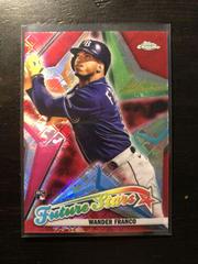Wander Franco [Red] #80 Baseball Cards 2022 Topps Chrome Logofractor Prices