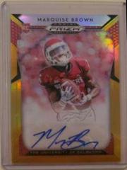 Marquise Brown [Autograph Gold Prizm] #102 Football Cards 2019 Panini Prizm Draft Picks Prices