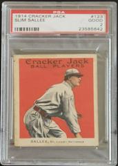 Slim Sallee #123 Baseball Cards 1914 Cracker Jack Prices