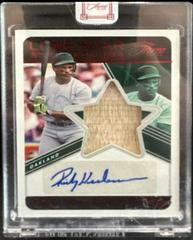 Rickey Henderson [Red] #LSS-RH Baseball Cards 2022 Panini Three and Two Lone Star Signatures Prices