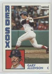 Gary Allenson #56 Baseball Cards 1984 Topps Nestle Prices
