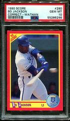 Bo Jackson [Correct Wathan] #280 Baseball Cards 1990 Score Prices