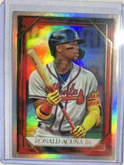 Ronald Acuna Jr. [Red] #56 Baseball Cards 2021 Topps Gallery Prices