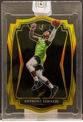 Anthony Edwards [Gold Prizm Die Cut] Basketball Cards 2020 Panini Select Prices