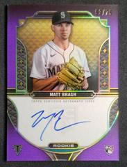 Matt Brash [Amethyst] Baseball Cards 2022 Topps Triple Threads Rookie Autographs Prices