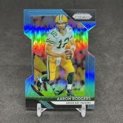Aaron Rodgers [Blue Shimmer] #127 Football Cards 2018 Panini Prizm Prices