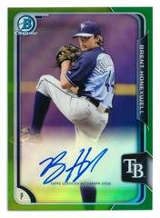 Brent Honeywell [Green Refractor] #BH Baseball Cards 2015 Bowman Chrome Autograph Prospect Prices