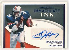 Bo Jackson [Blue] #IN-BJA Football Cards 2022 Panini Immaculate Collegiate Ink Autographs Prices