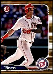 Juan Soto [Gold] #92 Baseball Cards 2019 Bowman Prices