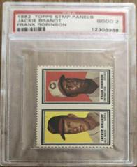 Jackie Brandt [Frank Robinson] Baseball Cards 1962 Topps Stamp Panels Prices