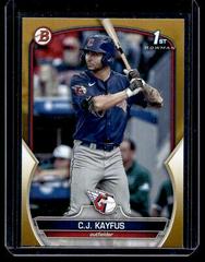 C. J. Kayfus [Gold] #BD-101 Baseball Cards 2023 Bowman Draft Prices