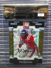 Mike Wallace [Autograph Gold Status] #171 Football Cards 2009 Panini Donruss Elite Prices