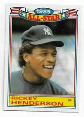 Rickey Henderson #7 Baseball Cards 1986 Topps All Star Glossy Set of 22 Prices