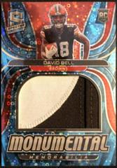 David Bell [Neon Blue] #MME-DBE Football Cards 2022 Panini Spectra Monumental Memorabilia Prices