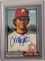 Ryne Sandberg [Silver] Baseball Cards 2022 Topps Archives 1992 MLB Debut Autographs Prices
