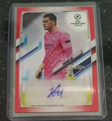 Ederson [Red Refractor] Soccer Cards 2020 Topps Chrome UEFA Champions League Autographs Prices