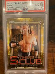 Edge [Gold Refractor] Wrestling Cards 2021 Topps Chrome WWE 5 Timers Club Prices