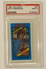 Keith Hernandez #43 Baseball Cards 1980 Kellogg's Prices