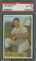 Vic Wertz #21 Baseball Cards 1954 Bowman Prices