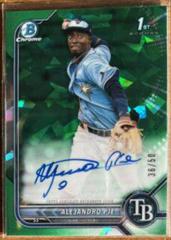 Alejandro Pie [Green] Baseball Cards 2022 Bowman Chrome Sapphire Autographs Prices