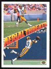 Jim Everett/Henry Ellard [Aerial Threats] #30 Football Cards 1991 Upper Deck Prices